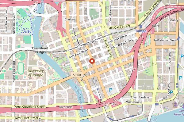Map showing Taco Holic Food Truck in Tampa