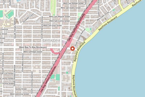Map showing Barcelona Wine Bar in Tampa