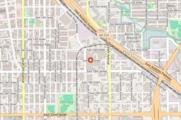 Map showing Slow Body Beer in Tucson
