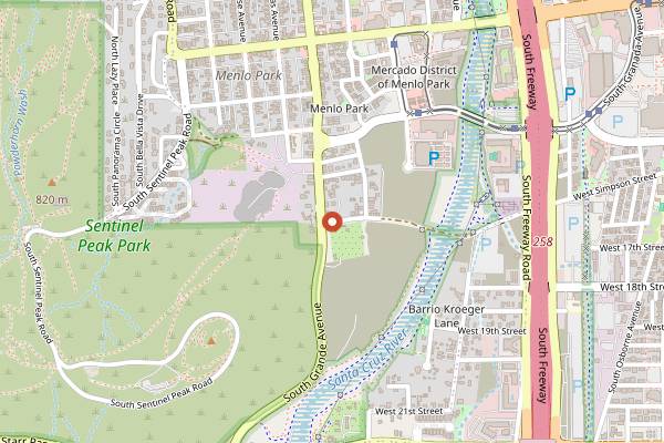 Map showing Mission Garden Heritage Cooking in Tucson