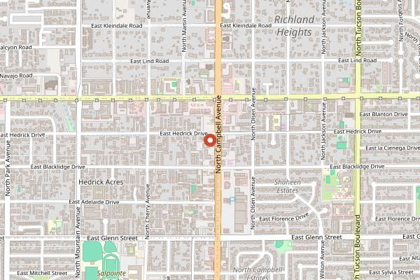 Map showing Native Seeds Heritage Cooking in Tucson
