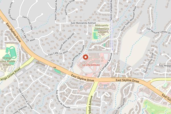 Map showing Sur La Table La Encantada in Tucson