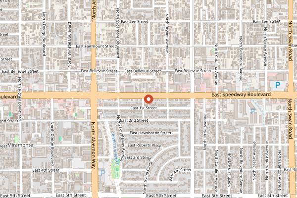 Map showing Tito and Pep in Tucson