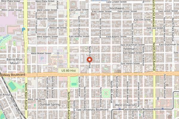 Map showing Venture-N in Tucson