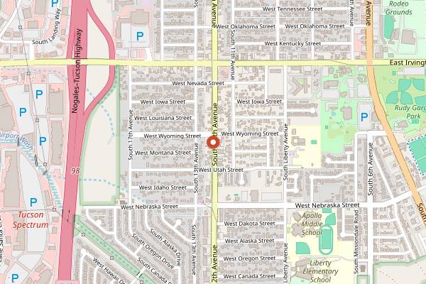 Map showing BK Tacos in Tucson