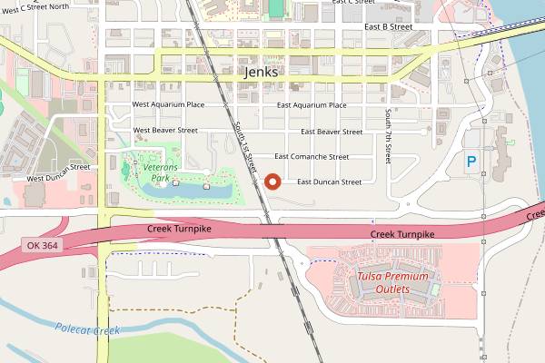 Map showing Neighborhood JAM in Tulsa