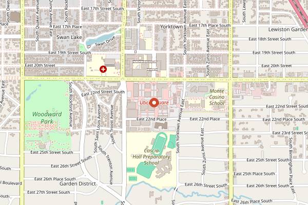 Map showing Polo Grill in Tulsa