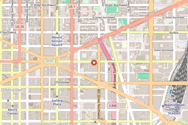 Map showing la Betty AM in Washington DC