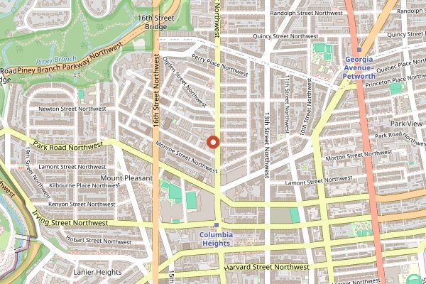 Map showing Le Caprice DC in Washington DC