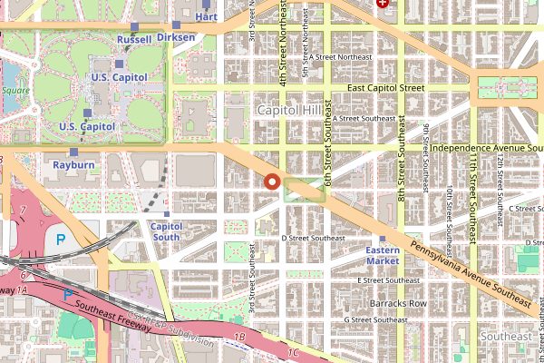 Map showing Tune Inn in Washington DC