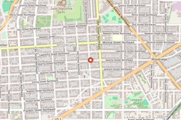 Map showing Lost Generation Brewing in Washington DC