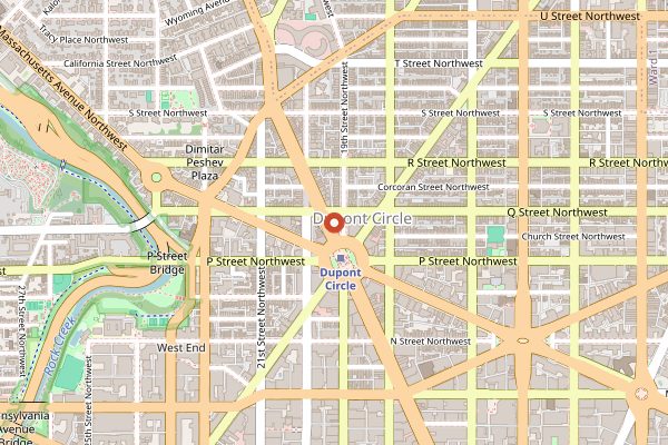 Map showing Kramers (brunch) in Washington DC