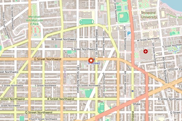 Map showing Dukem (vegetarian combo) in Washington DC