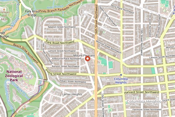 Map showing Purple Patch in Washington DC