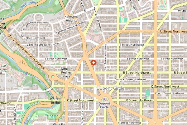 Map showing Filter Coffeehouse in Washington DC