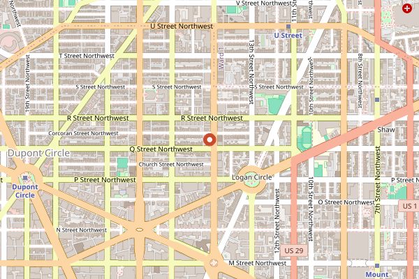 Map showing Ghibellina in Washington DC