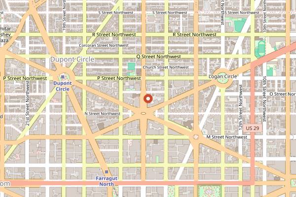 Map showing Le Sel in Washington DC