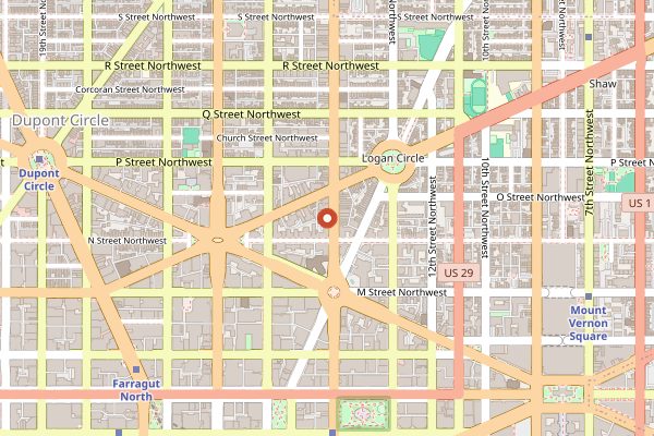 Map showing The Pig in Washington DC
