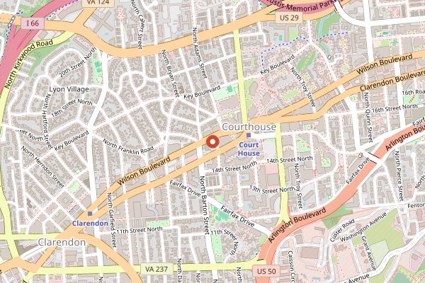 Map showing Cookology Arlington in Washington DC