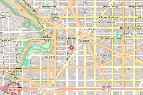 Map showing The Mansion on O Cooking Classes in Washington DC