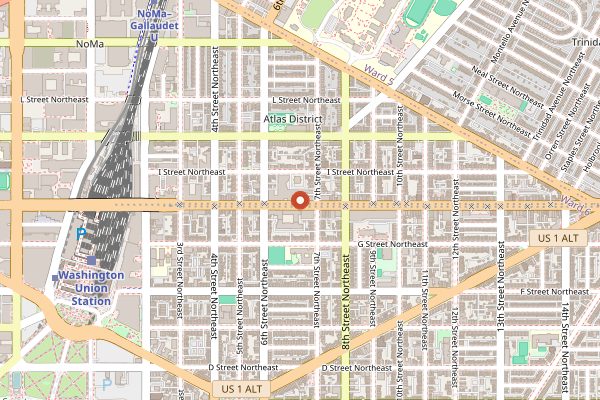 Map showing Fancy Radish in Washington DC