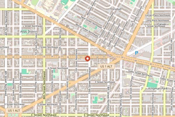 Map showing Pow Pow in Washington DC