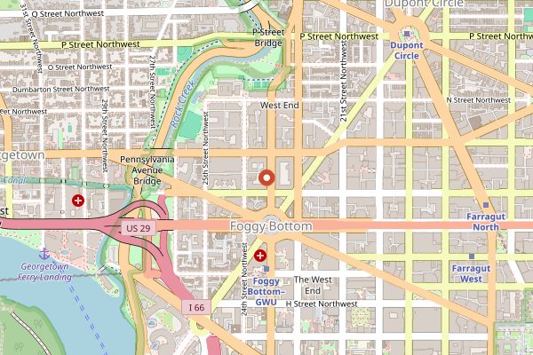 Map showing Imperfecto in Washington DC