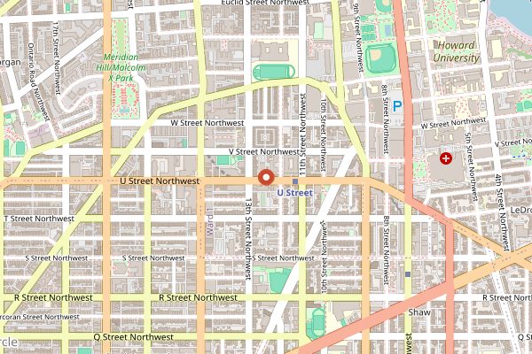 Map showing DC Food Walking Tours in Washington DC