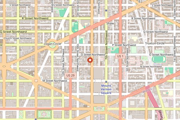 Map showing Amparo Fondita in Washington DC
