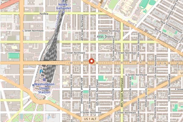 Map showing Cynthia in Washington DC