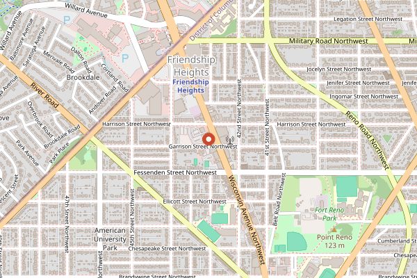Map showing Rodman's Discount Gourmet in Washington DC