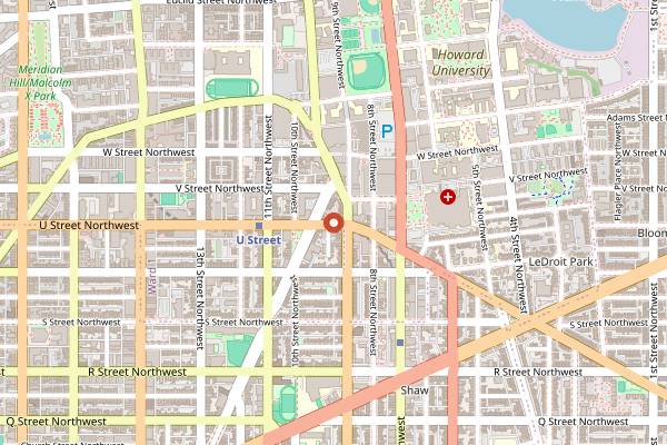 Map showing The Dirty Goose in Washington DC
