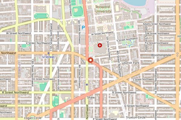Map showing Flash in Washington DC