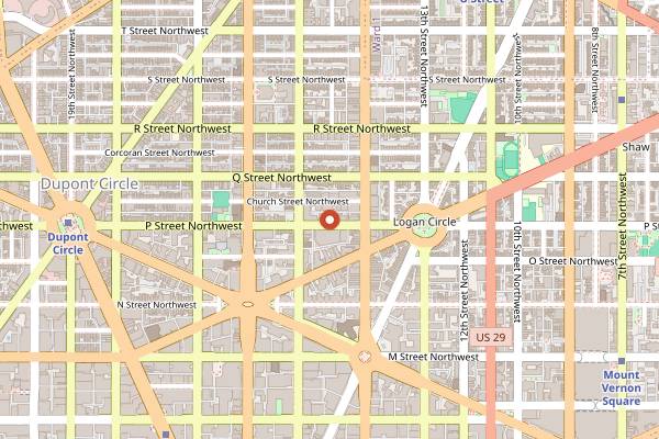 Map showing Number Nine in Washington DC