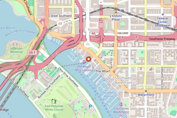 Map showing The Anthem in Washington DC