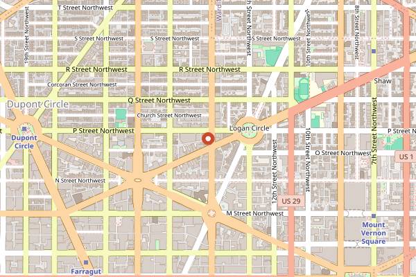 Map showing Trade in Washington DC
