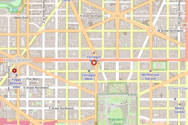 Map showing Barbouzard in Washington DC