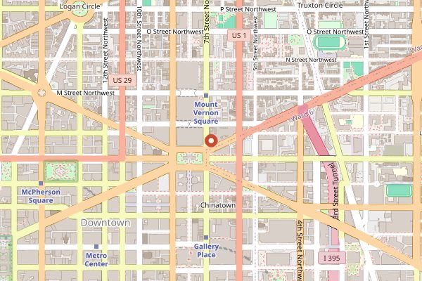 Map showing Kinship in Washington DC