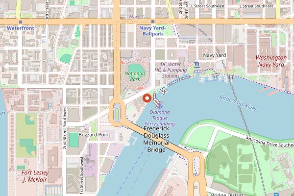 Map showing The Salt Line in Washington DC