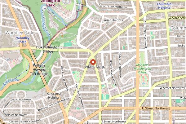 Map showing Julia's Empanadas in Washington DC