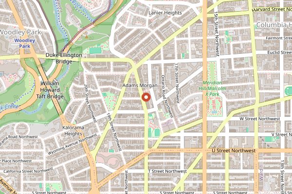 Map showing Jumbo Slice Pizza in Washington DC