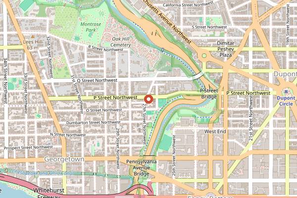 Map showing Apero in Washington DC