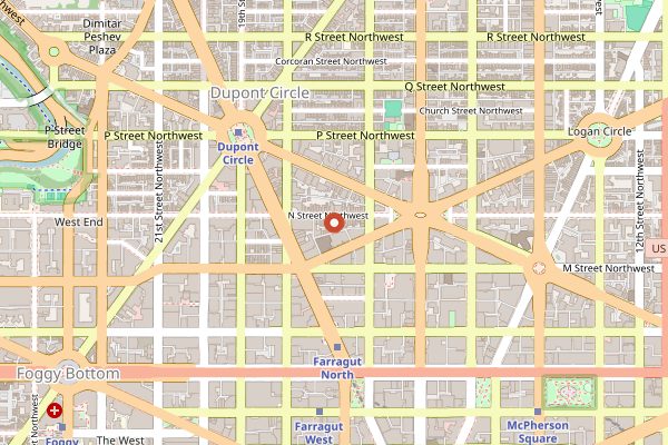 Map showing Iron Gate in Washington DC