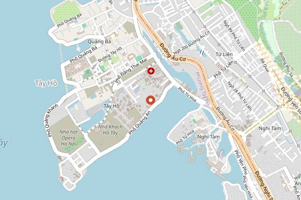 Map showing La Studio in Hanoi