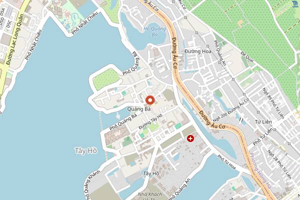Map showing Furbrew The 100 Garden in Hanoi