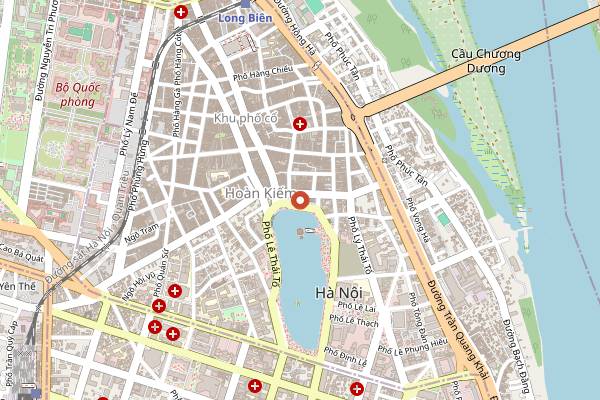 Map showing Cafe Đinh in Hanoi
