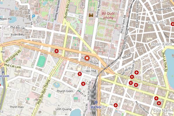 Map showing home6 in Hanoi