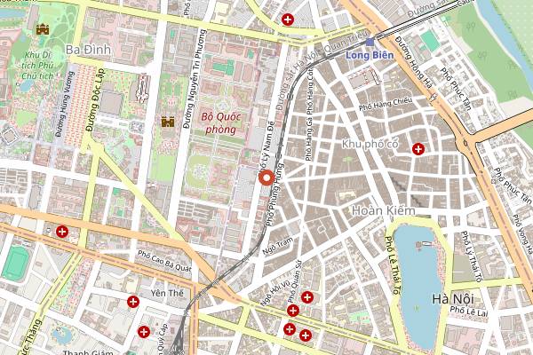 Map showing Spices Villa in Hanoi