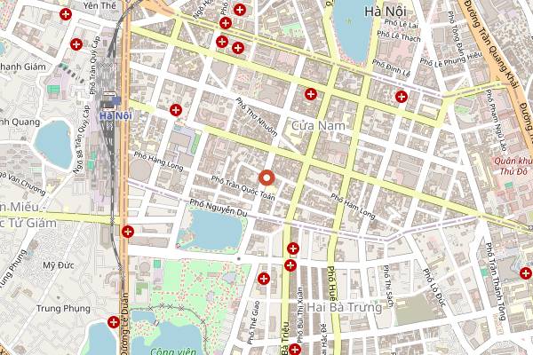 Map showing All Day Coffee in Hanoi