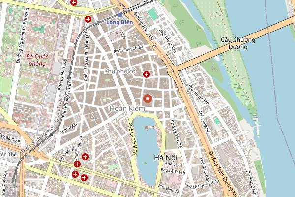 Map showing Apron Up Cooking Class in Hanoi